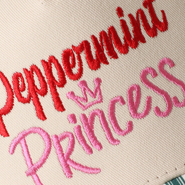 Peppermint Princess Stripe Cap | Red/Pink