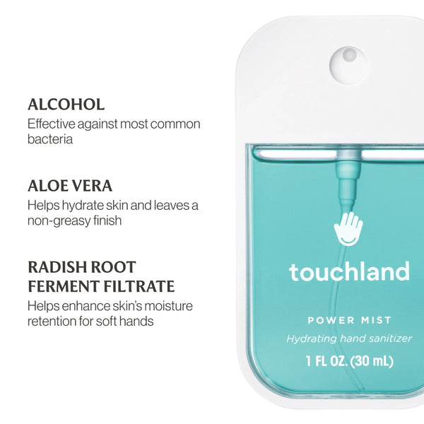 Blue Sandalwood | Touchland Hydrating Hand Sanitizer