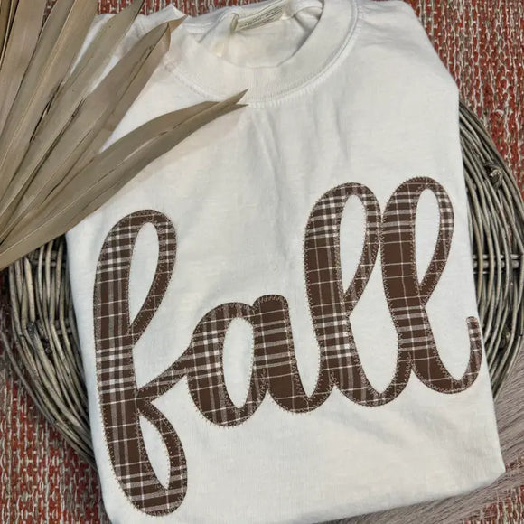 Fall Plaid Tee | Cream