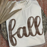 Fall Plaid Tee | Cream