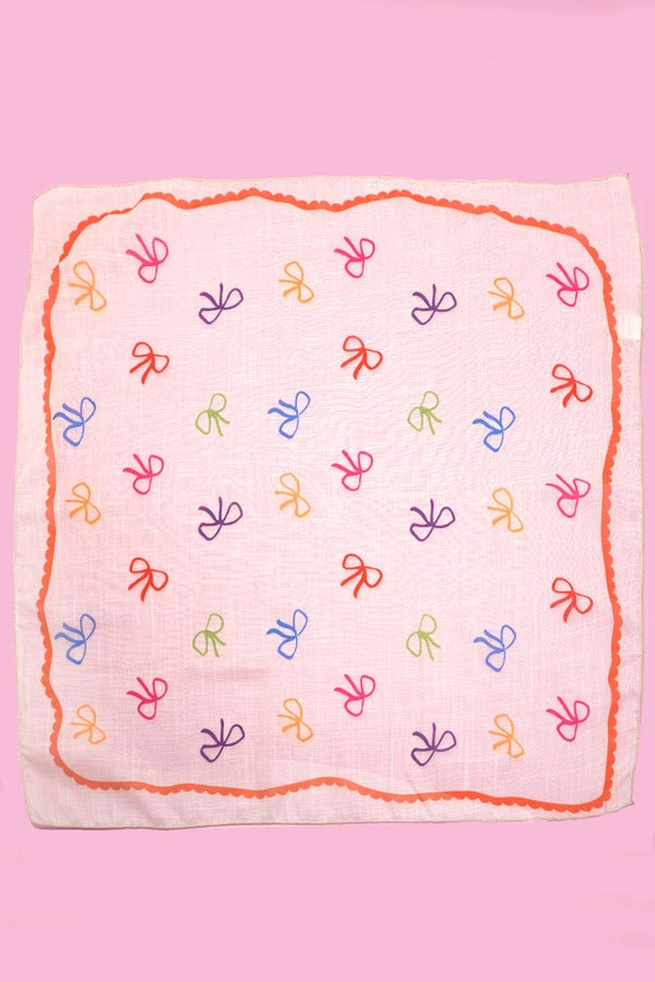 Silky Wild Rag Scarf | Multi Bow