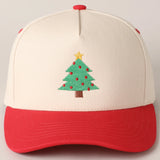Christmas Tree Trucker Cap | Red