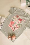 Christmas Post Card Tee | Sage
