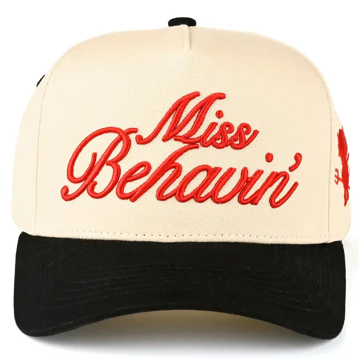Miss Behavin Trucker Cap | Black