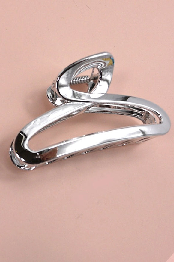 Metallic Hair Claw | Silver