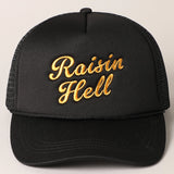 Raisin Hell Trucker Cap | Black