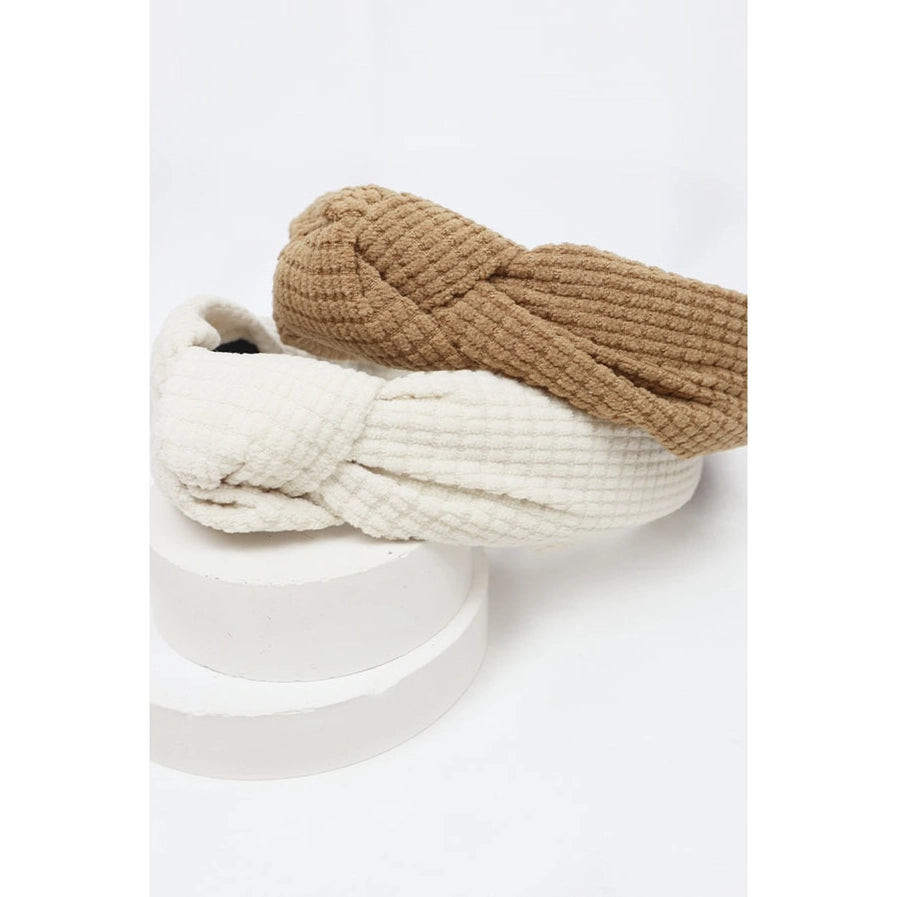 Waffle Textured Knotted Headbands | Various