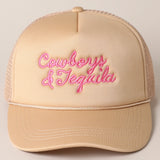 Cowboys & Tequila Trucker Cap | Beige