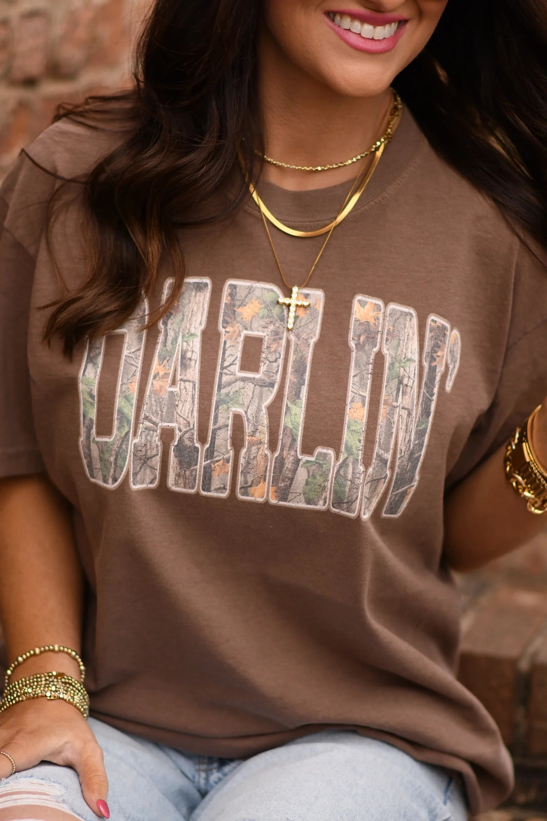 Darlin' Camo Tee | Espresso