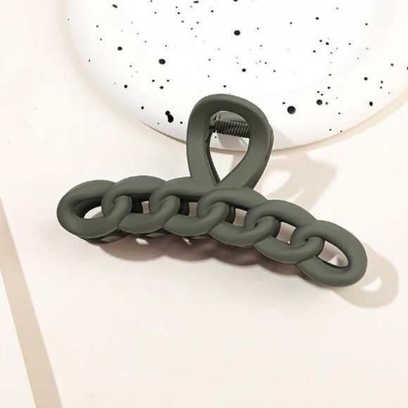 Chain Link Hair Claw | Green
