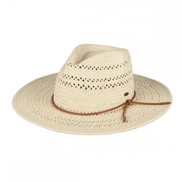 Open Weaved Panama Sun Hat | Natural