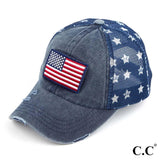 America Vintage Flag Cap | Navy