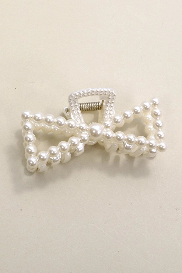Pearl Hair Claw Clip | Bow