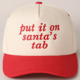 Put It On Santa's Tab Trucker Cap | Red