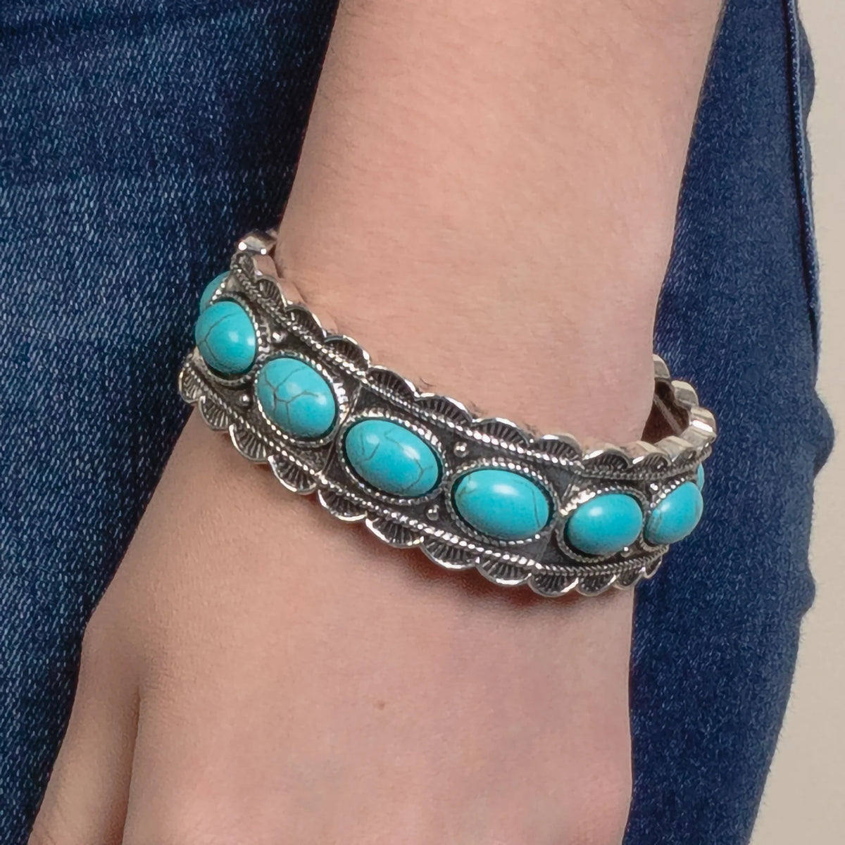 Western Bracelet | Turquoise Silver