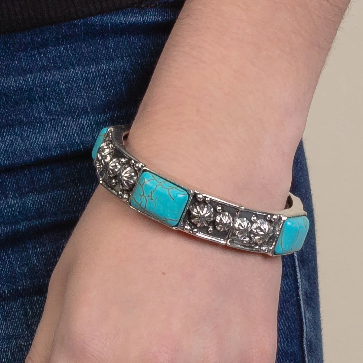 Western Bracelet | Turquoise Silver