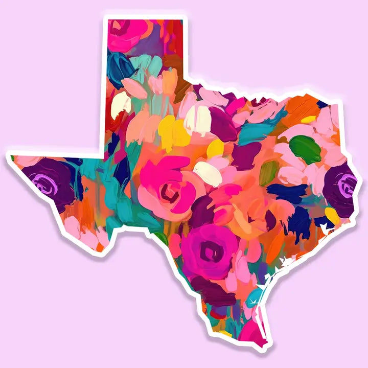 Texas Watercolor Floral | Sticker