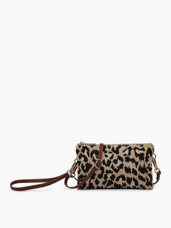 Riley Crossbody Bag | Brown/Leopard