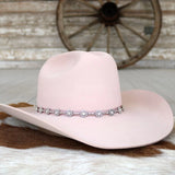 Dainty Wildflower Hat Band | Silver