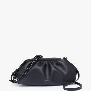 Kyoto Pleated Shoulder Bag | Black