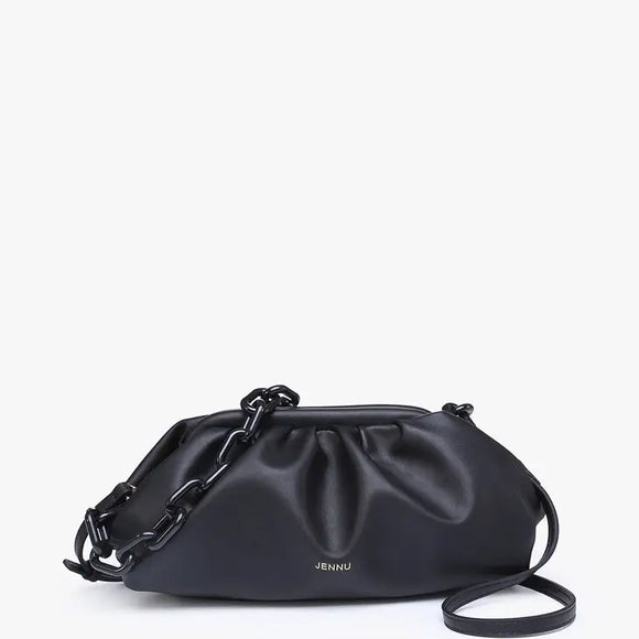 Kyoto Pleated Shoulder Bag | Black