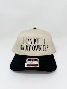 I Can Put It On My Own Tab Trucker Cap | Black