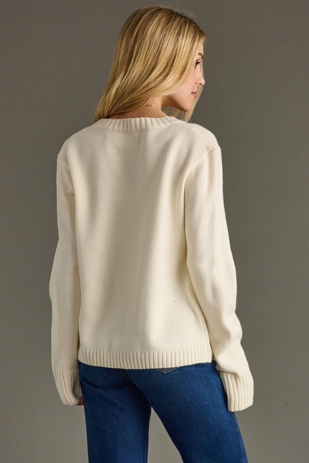Coffee Weather Sweater Top | Ivory
