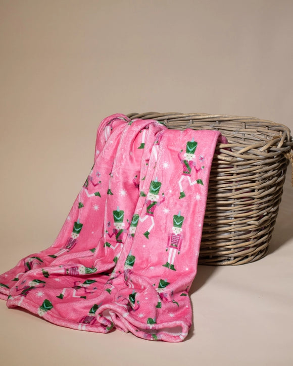 Nutcracker Cutie | Luxurious Soft Christmas Throw Blanket