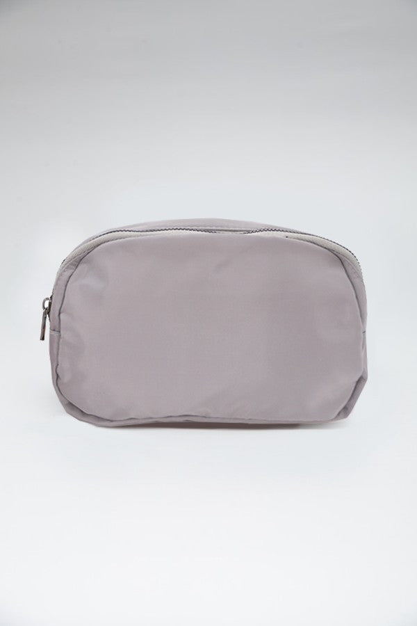 Crossbody Nylon Belt Bag | Grey