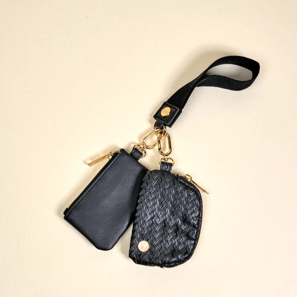 Dynamic Duo Wristlet Pouches | Luxe Black