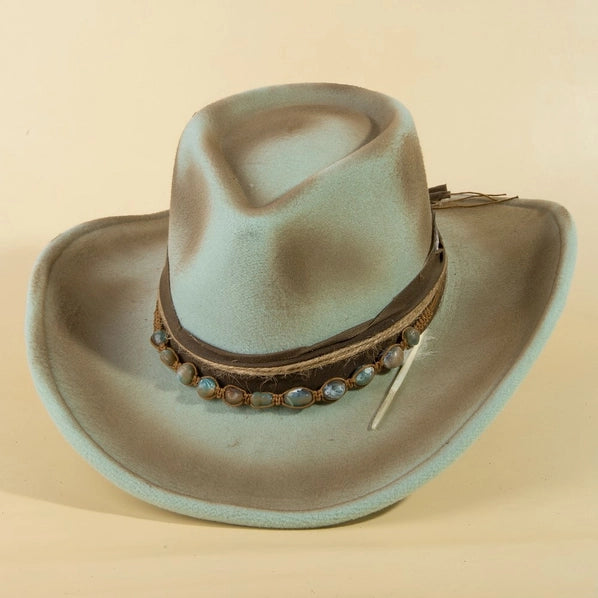 Distressed Western Cowboy Hat | Mint