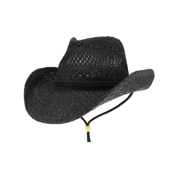 Western Straw Amarillo Sun Hat | Black