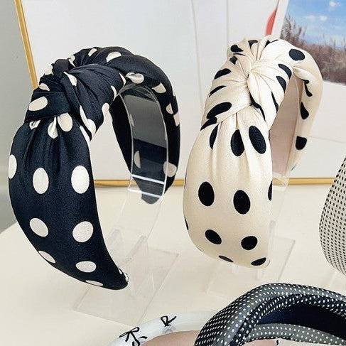 Soft Knotted Polka Dot Headbands | Various