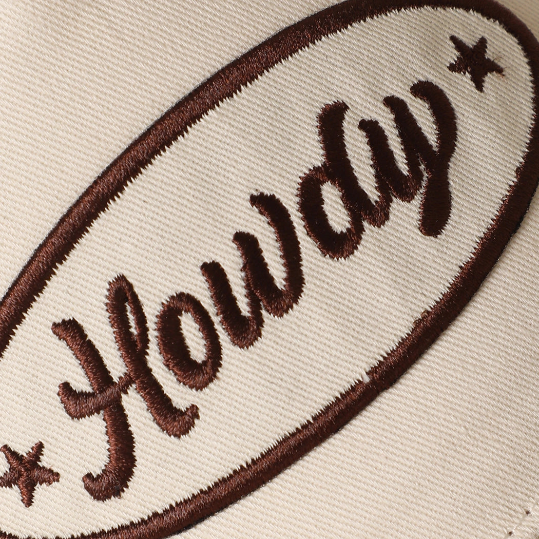 Howdy Embroidered Patch Trucker Cap | Floral