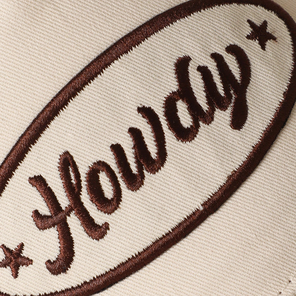 Howdy Embroidered Patch Trucker Cap | Floral