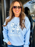 She Is Worthy Sweatshirt | Light Blue