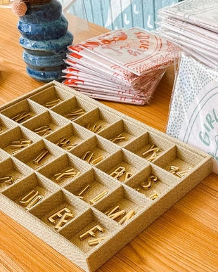 Initial Letter Bandana Slide | Gold