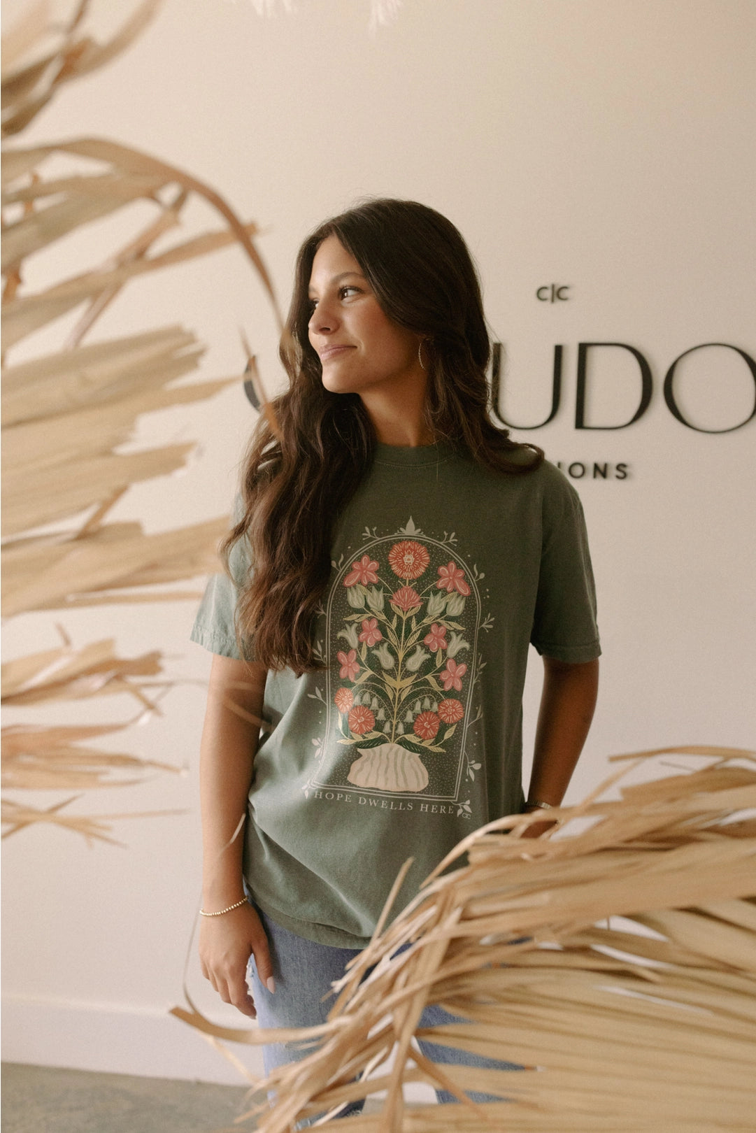 Hope Dwells Here Tee | Spruce