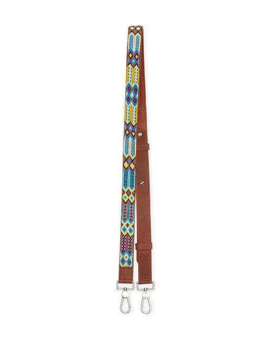 Consuela | Crossbody Leather Strap | 1” Blueberry