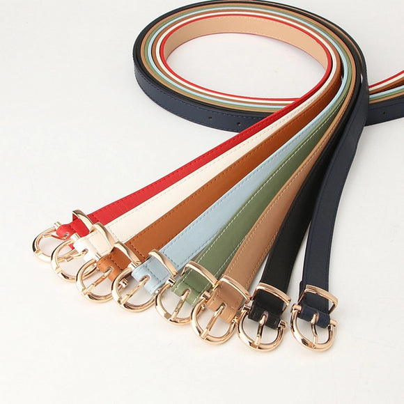Faux Leather Classic Belt | Various