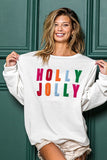 Holly Jolly French Terry Sweatshirt | Off White