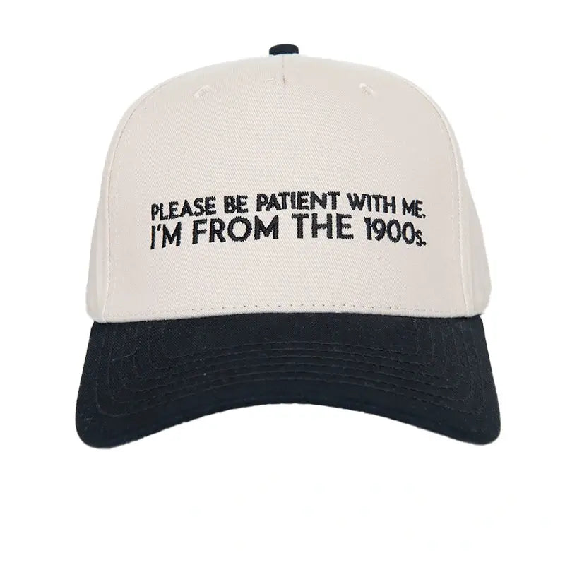 Please Be Patient With Me I'm From The 1900s Trucker Cap | Black