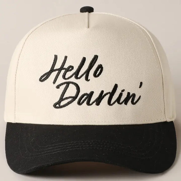 Hello Darlin' Trucker Cap | Black