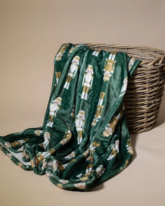 Alpine Nutcracker | Luxurious Soft Christmas Throw Blanket