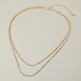 Layered Chain Necklace | Gold
