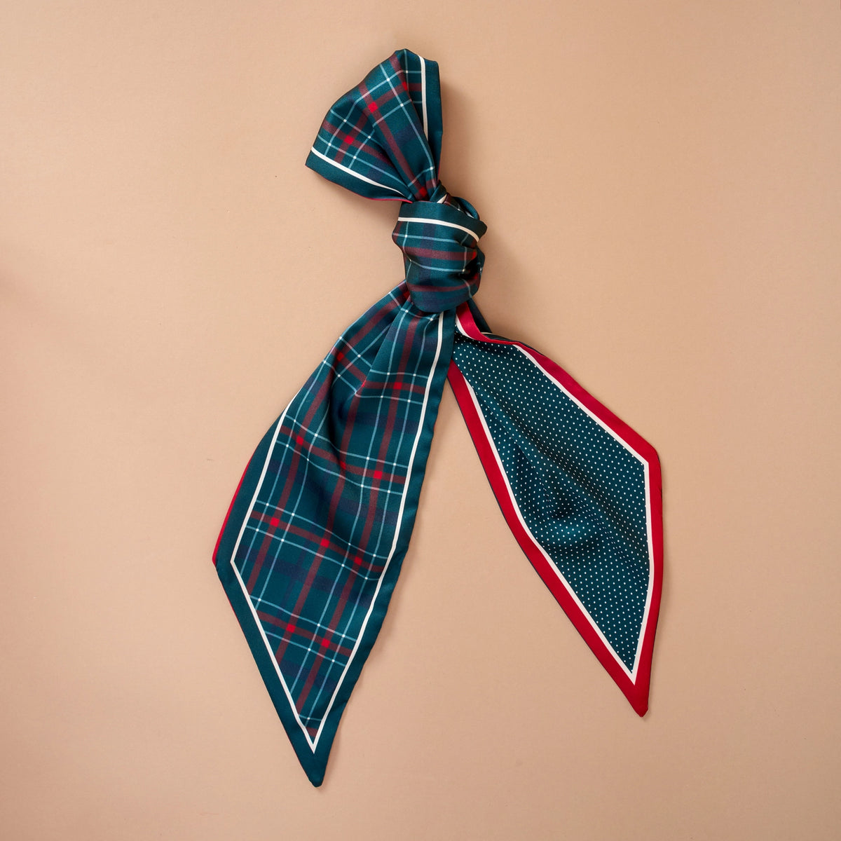 Twirl & Tie Scarf Accessory | Evergreen Plaid