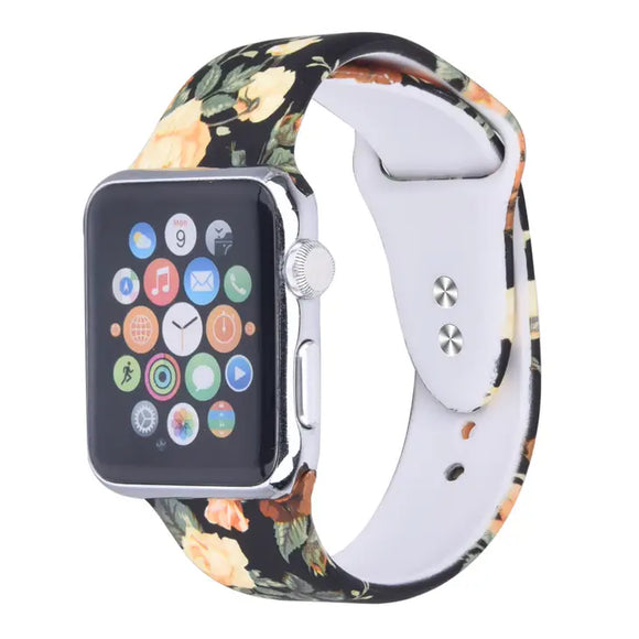 Silicone Apple Watch Band |  Rose Bloom