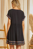 Savanna Jane Embroidered Dress | Black