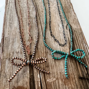 Navajo Bow Coquette Layered Necklace | Copper