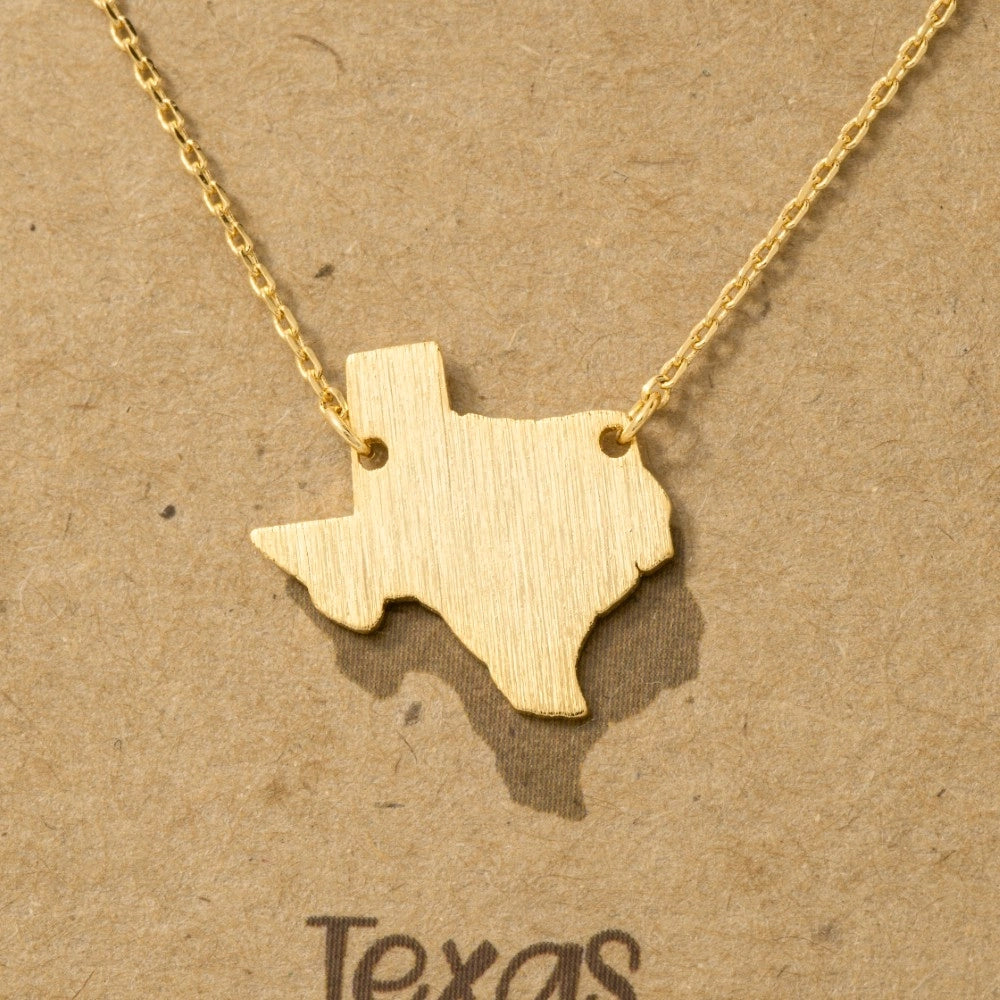 Texas Brushed Necklace | Gold/Silver